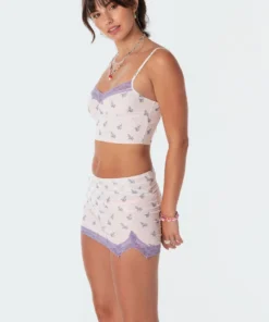 S11159_light-pink Flora Mesh Crop Top