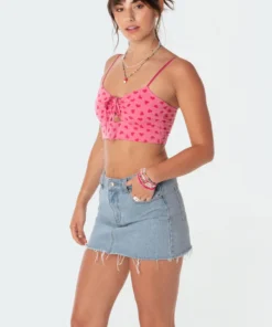 S11207_pink Piper Cut-Out Top