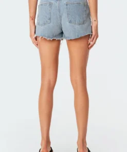 7038_blue Cali Girl Denim Shorts Pants