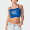 S11156_blue Tops Wild Cat Crop Top 1 S11156_blue Tops Wild Cat Crop Top