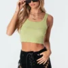 S11206_green Heaven Diamond Tank Top Tops