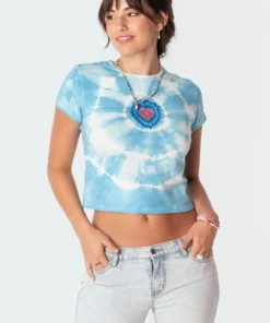 S11180_light-blue Tops Tie-Dye My Heart T-Shirt