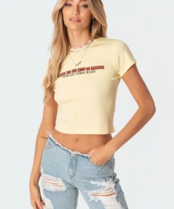 S11208_yellow Sunny T-Shirt Tops