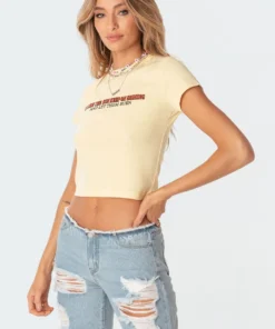 S11208_yellow Sunny T-Shirt Tops 8 S11208_yellow Sunny T-Shirt Tops