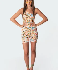 S11306_mix Pansy One Shoulder Romper 9 S11306_mix Pansy One Shoulder Romper