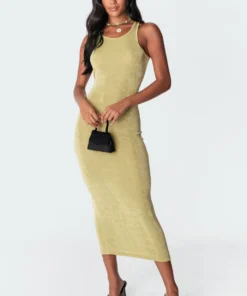 S11314_green Gia Maxi Dress