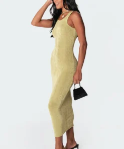 S11314_green Gia Maxi Dress