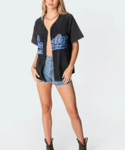 S11256_black-washed Boston Washed Oversized T-Shirt Tops