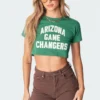 S11249_green Game Changer Cropped T-Shirt
