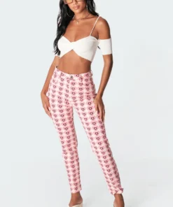 S11251_cream Tops Ria Knitted Crop Top