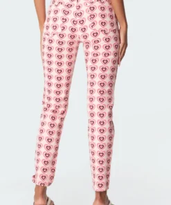 S11315_pink Power Of Love Mom Jeans Pants