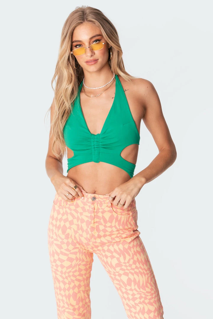 S11230_green Tops Butterfly Open Back Top 3 S11230_green Tops Butterfly Open Back Top