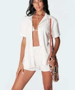 S11135_white Bronti Terry Shirt