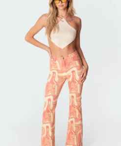 S11210_cream Tops Harlow Knitted Open-Back Top