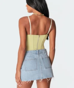 S11175_green Tops Adley Adjustable Corset