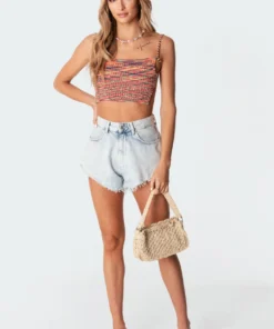 S11347_mix Tops Selina Knitted Open-Back Top