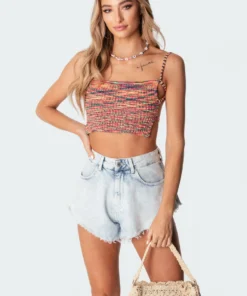 S11347_mix Tops Selina Knitted Open-Back Top