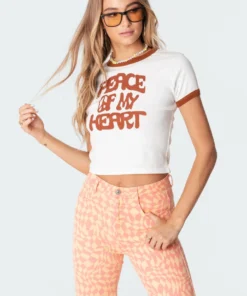 S11324_white Peace Of My Heart T-Shirt