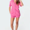 S11135_pink Tops Bronti Terry Shirt