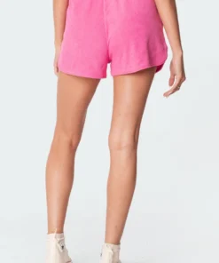S11134_pink Bronti Terry Shorts Pants