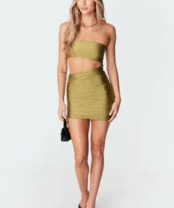 S11307_green Brooke Cut-Out Dress Dresses