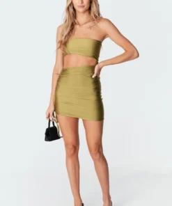 S11307_green Brooke Cut-Out Dress Dresses