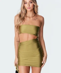 S11307_green Brooke Cut-Out Dress Dresses
