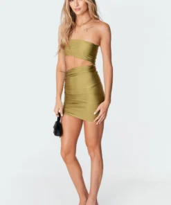 S11307_green Brooke Cut-Out Dress Dresses