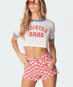 S11254_white Tops Sheer Babe Cropped T-Shirt 9 S11254_white Tops Sheer Babe Cropped T-Shirt