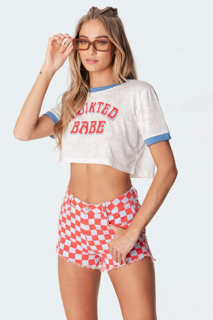S11254_white Tops Sheer Babe Cropped T-Shirt 3 S11254_white Tops Sheer Babe Cropped T-Shirt