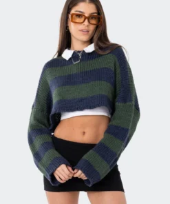 S11954_MIX Ozzy Cropped Knitted Sweater Lovers Lane