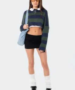 S11954_MIX Ozzy Cropped Knitted Sweater Lovers Lane