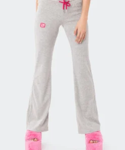 S11942_GRAY Lovers Lane Terry Low-Rise Pants