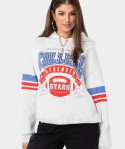 S11915_GRAY Lovers Lane Star Hoodie