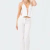 S11836_WHITE Lovers Lane Estelle Open-Back Sequin Top