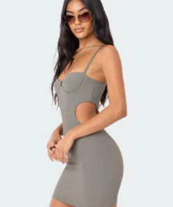 S11886_OLIVE Shae Cups Cut-Out Dress Dresses
