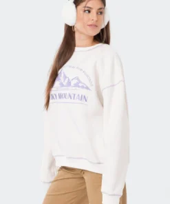 S11929_CREAM Rocky Emboidered Sweatshirt Lovers Lane