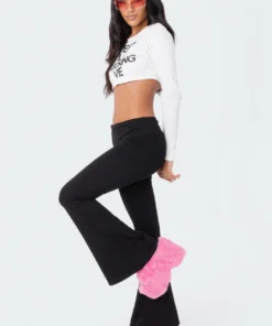 S11827_WHITE Tops Cest La Vie Sequin Crop Top