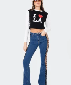 S11907_BLACK-AND-WHITE La Long Sleeve Top