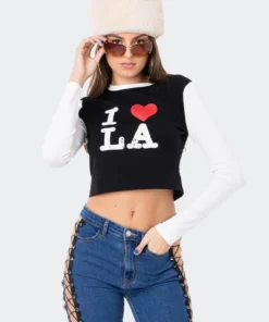S11907_BLACK-AND-WHITE La Long Sleeve Top