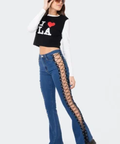 S11907_BLACK-AND-WHITE La Long Sleeve Top