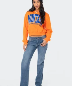 S11891_ORANGE Tops Montana State Sweatshirt