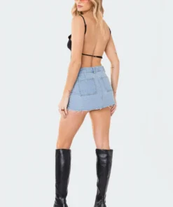 S11190_BLACK Lu Knitted Open-Back Top