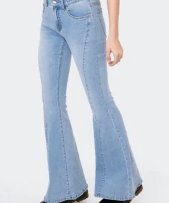 S11884_BLUE Rhapsody Low-Rise Flared Jeans