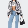 S11862_MIX Jackets & Coats Camo Oversized Bomber Jacket