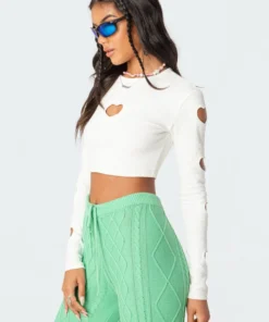 S11699_white Empty Heart Ribbed Top