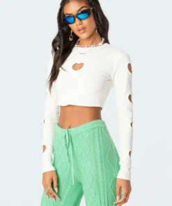 S11699_white Empty Heart Ribbed Top