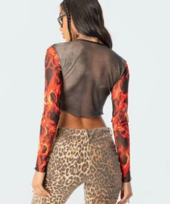 S11753_mix Cute But Psycho Mesh Top