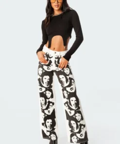 S11742_black Tops Nikita Ribbed Clasp Top