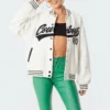 S11682_white Jackets & Coats Rodeo Oversized Sweatshirt Jacket